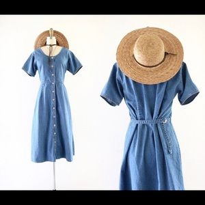 Denim Farmer’s Market Midi Dress